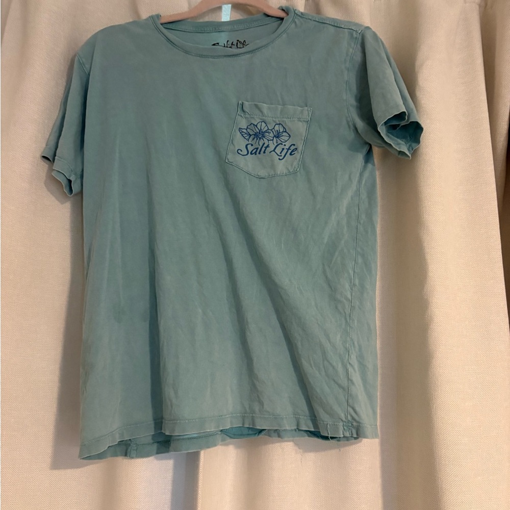 Salt Life Teal Pocket Tee